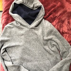 TSE Reversible Gray and Navy Hoodie